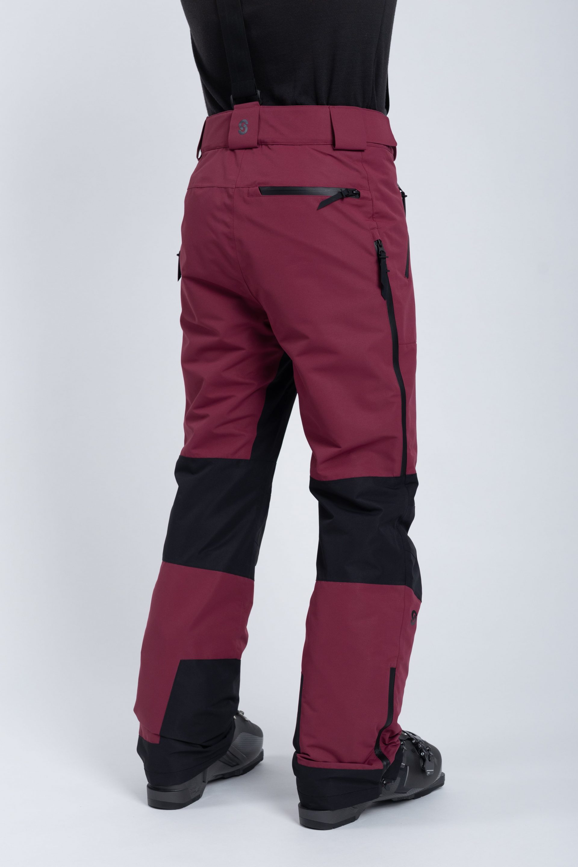Lynx Ski Pants Burgundy - Men's