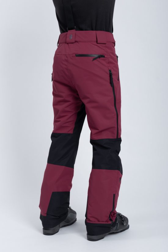 Lynx Ski Pants Burgundy - Men's