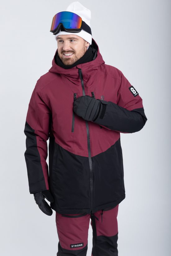 Lynx Ski Jacket Burgundy - Men's