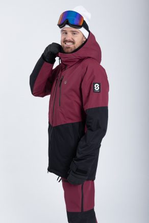 Lynx Ski Jacket Burgundy - Men's