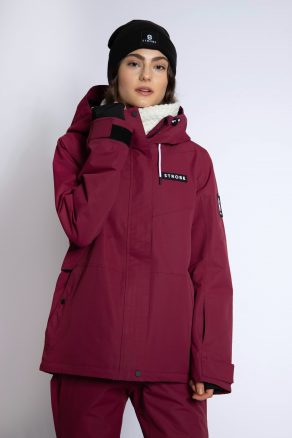 Aura Ski Jacket Burgundy - Women's