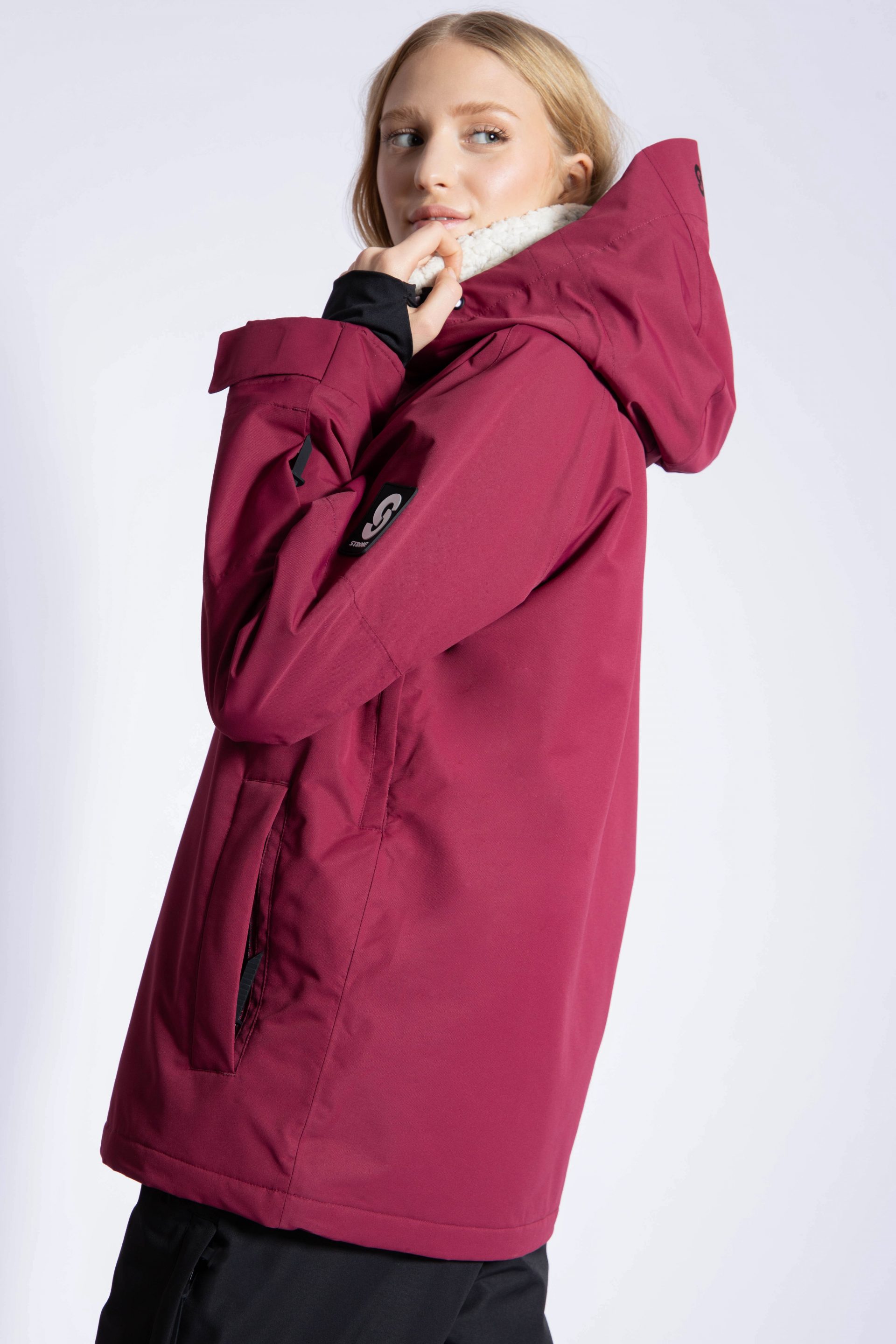 Halo Ski Jacket Burgundy - Women's