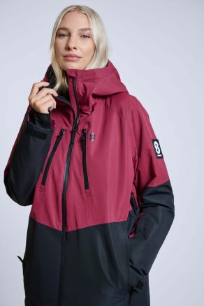 Lynx Ski Jacket Burgundy - Women's