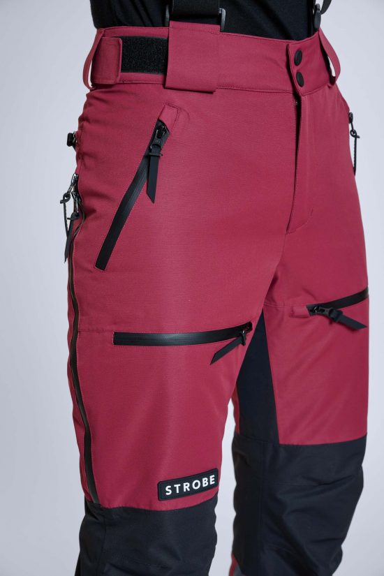 Lynx Ski Pants Burgundy - Women's